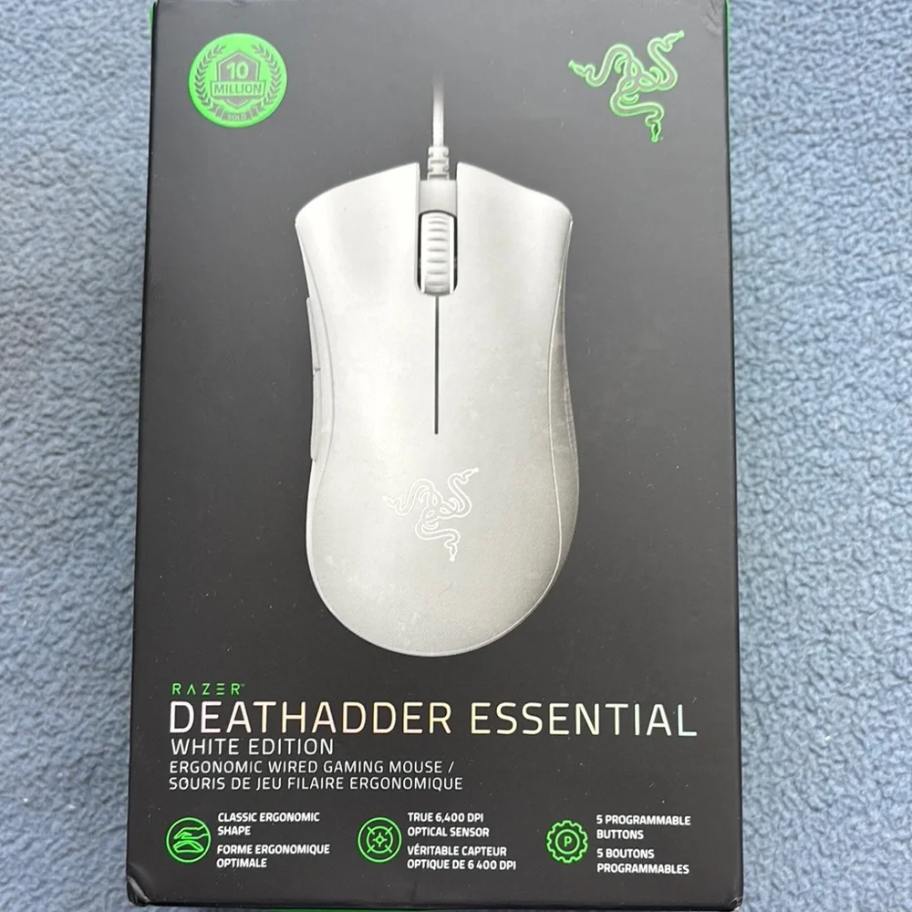Razer DeathAdder Essential White Gaming Mouse